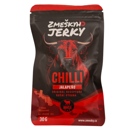 Jerky Chilli Hovězí 30g – Pikantní sušené maso s chilli