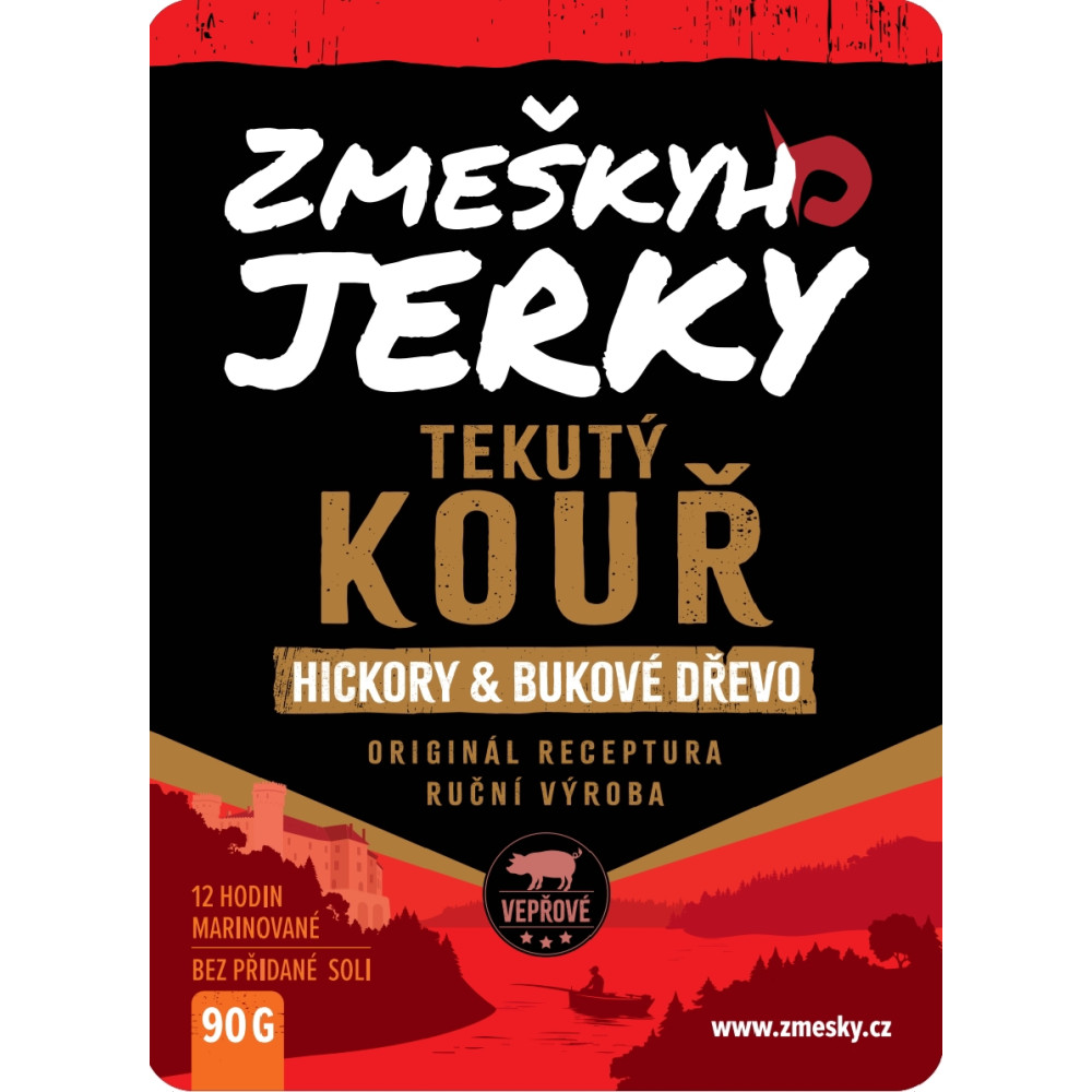 Jerky tekutý kouř vepřové 90g