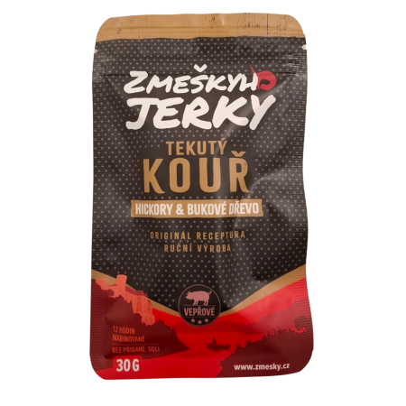 Jerky s aroma hickory a bukového dřeva – 30g | Zmeškyho Jerky 🍖🔥